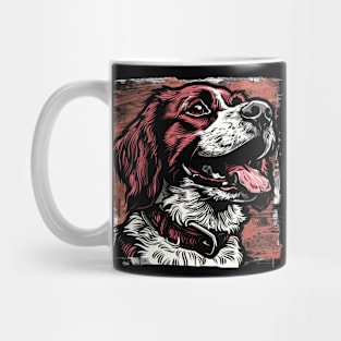 Retro Art Brittany Spaniel Dog Lover Mug